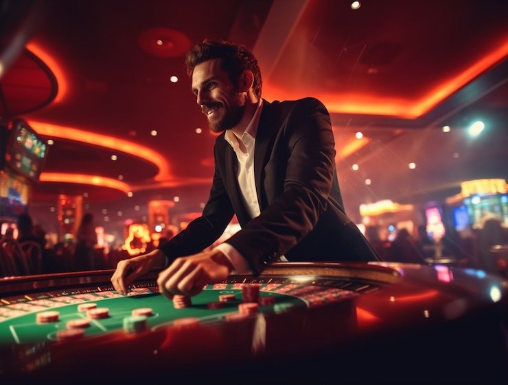 Antarmuka permainan Gaple online di uno slot dengan kartu domino yang ditampilkan secara jelas